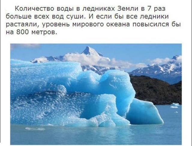 Познавательная и довольно интригующая информация про лёд
