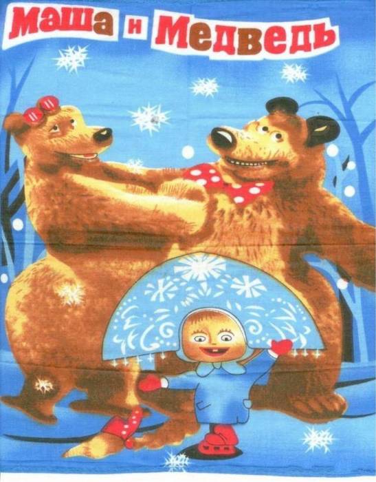 Китайцы тоже любят мультфильм Маша и медведь (3 фото)
