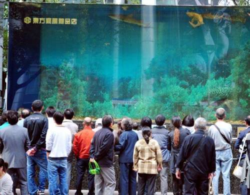 В китайском торговом центре лопнул гигантский аквариум (фото + видео)
