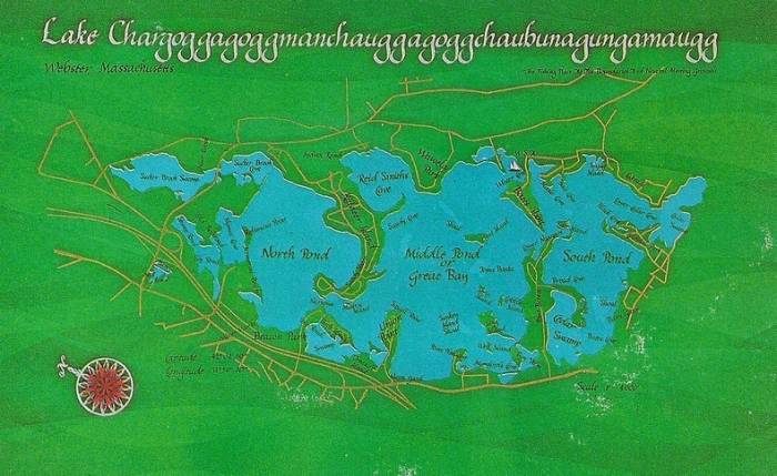 Озеро Чаргоггагоггманчауггагоггчаубунагунгамаугг (4 фото)
