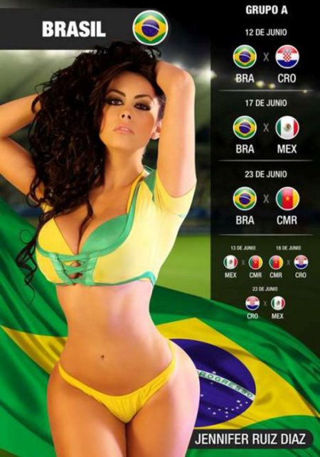 Календарь чемпионата мира по футболу 2014!
