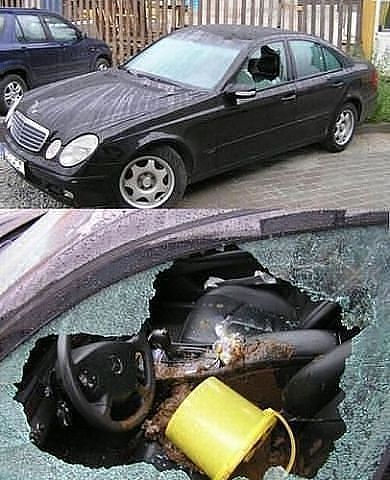 Подборка автомобилей, владельцам которых отомстили. (40 фото)
