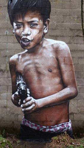 Самое реалистичное граффити в мире (31 фото)
