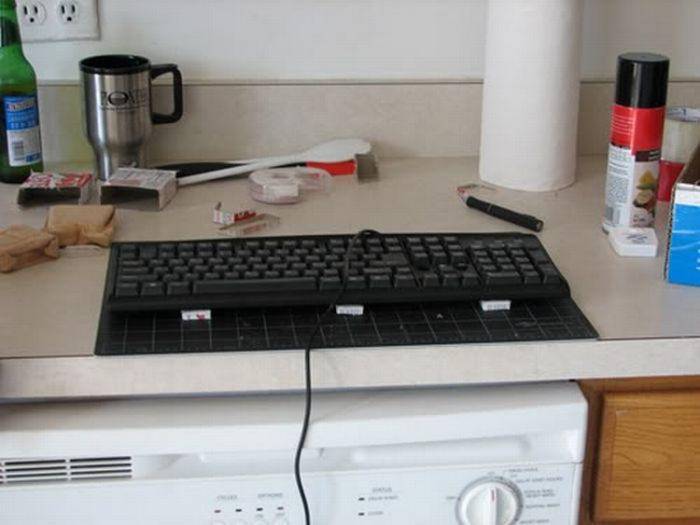 Офисный прикол Клавиатура в желе (20 фото)

